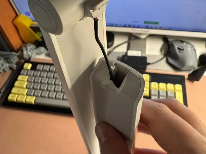 Panasonic Desk Lamp Broken Shaft Repair, Non-Destructive Repair Part