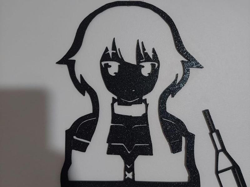 Konosuba Mugumin Stencil (160x196mm)