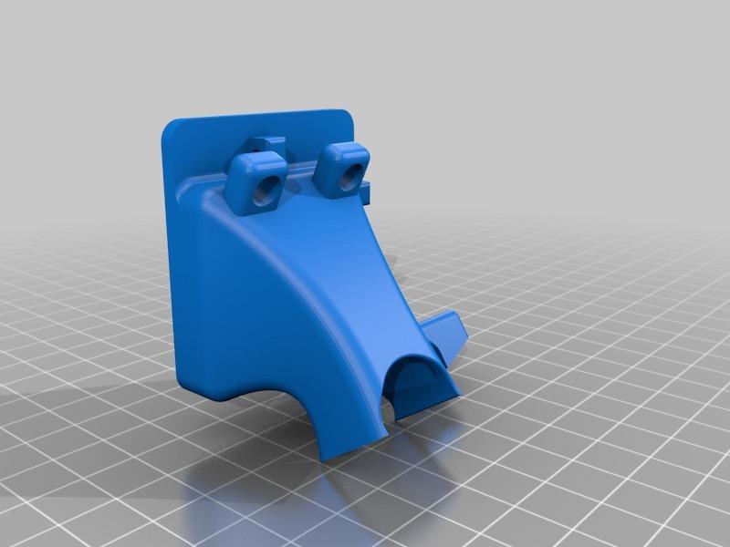 Lulzbot Taz5 extruder fan duct with led lights