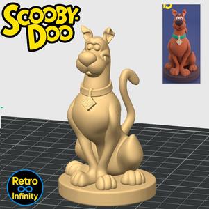 Scooby-Doo STL collectible 3D printable figure - Retro Infinity - 90 mm with circular base