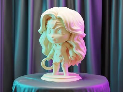The Wonder Woman Inspired Chibi Figure