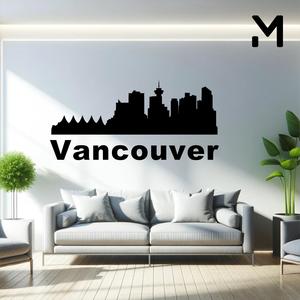 Wall silhouette - City skyline - Vancouver