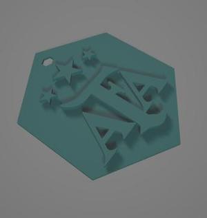 Keychain AFA 3 stars / Argentina National Team Logo