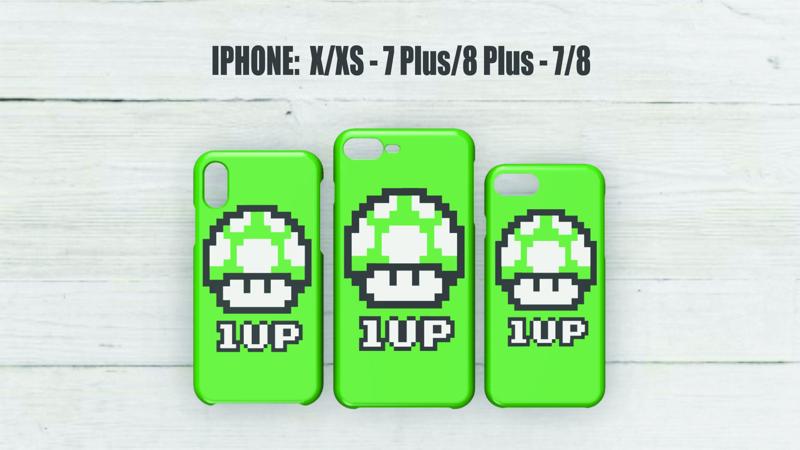 CASE IPHONE 7/8 - 7/8 PLUS - X/XS 1UP MARIO BROS