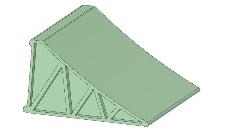 1:14 Scale Wheel Chock (radkeil) 