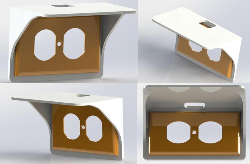 Phone Outlet Shelve Charger