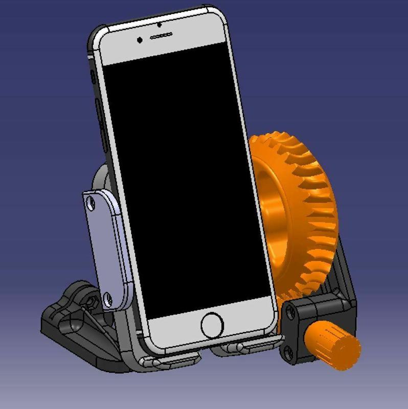 Geared SmartPhone Stand
