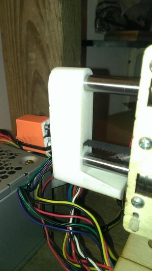 Printrbot Jr. Y-Axis with integrated stop post.
