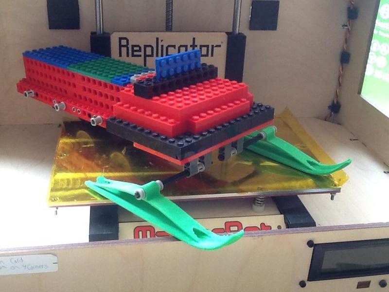 Snowmobile Ski for Lego Axles