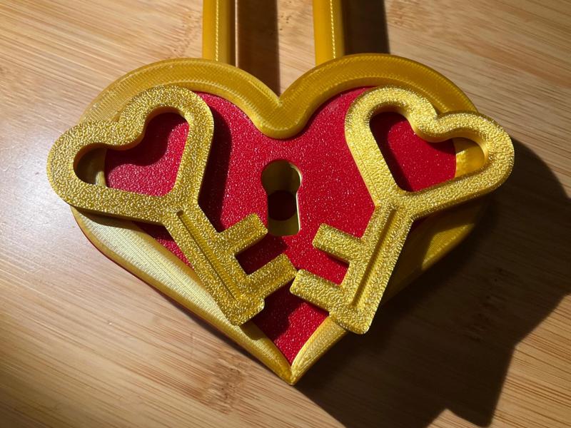 St. Valentine Love Heart Lock