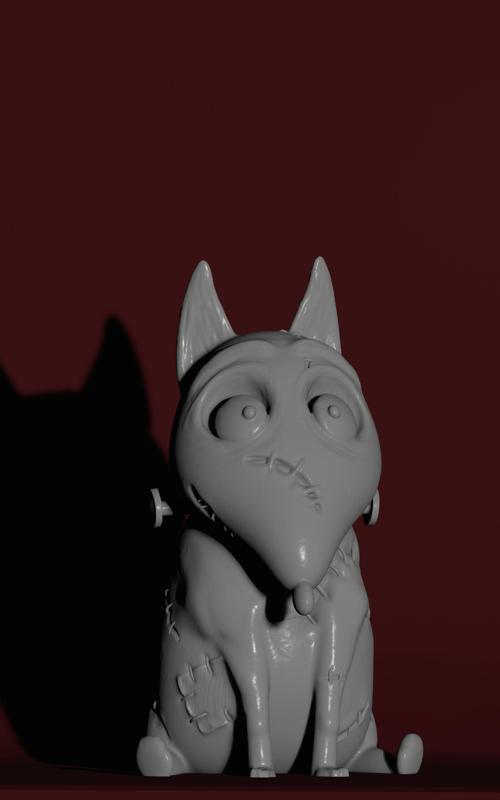 Tim Burton Frankenweenie Dog Figure Halloween Decoration