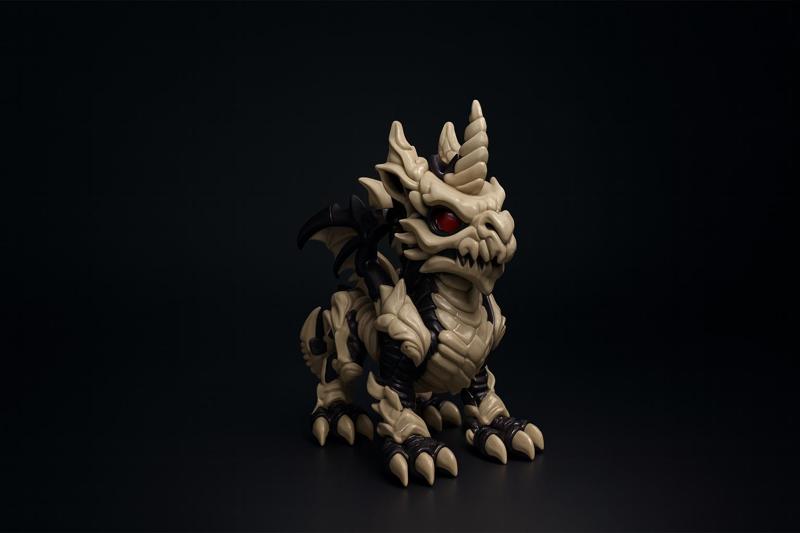 Skeleton Dragon Figurine | Fantasy Miniature Collectible | Gothic Dragon Decor for Tabletop RPG, Gifts, and Displays