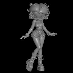 betty boop cartoon model