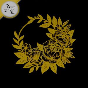 Flowers - Line Art - 2D Wall Art Decor
