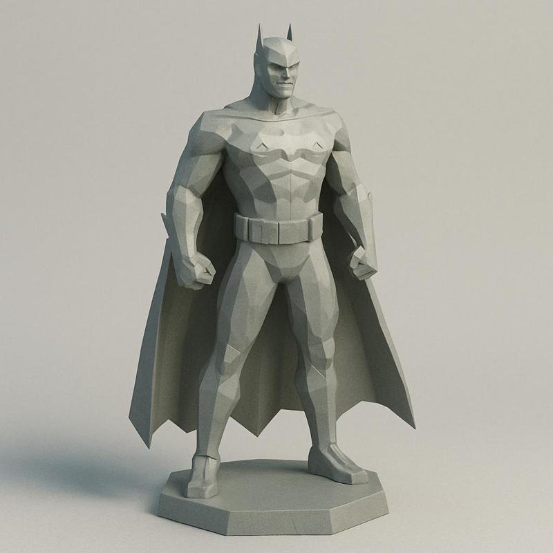 Low Poly Batman Full Body