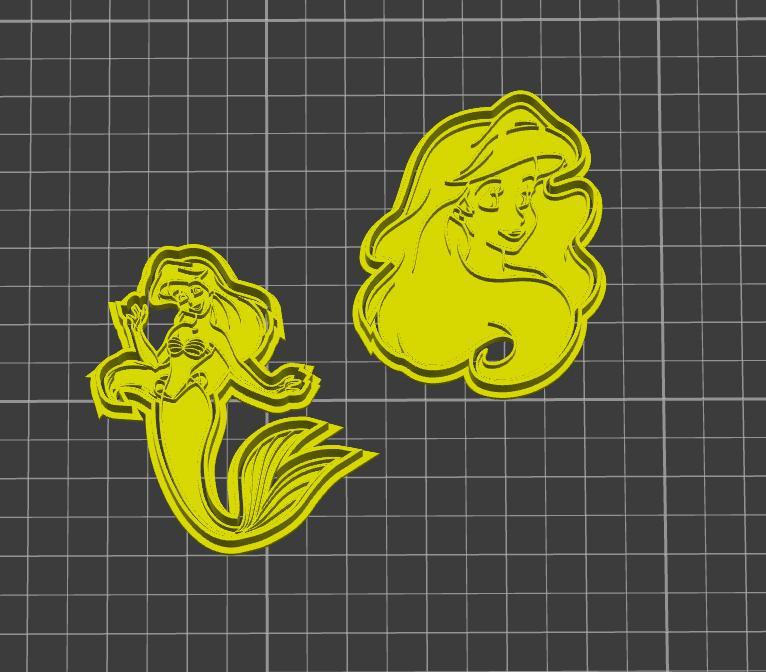 La petite sirène cookie cutters