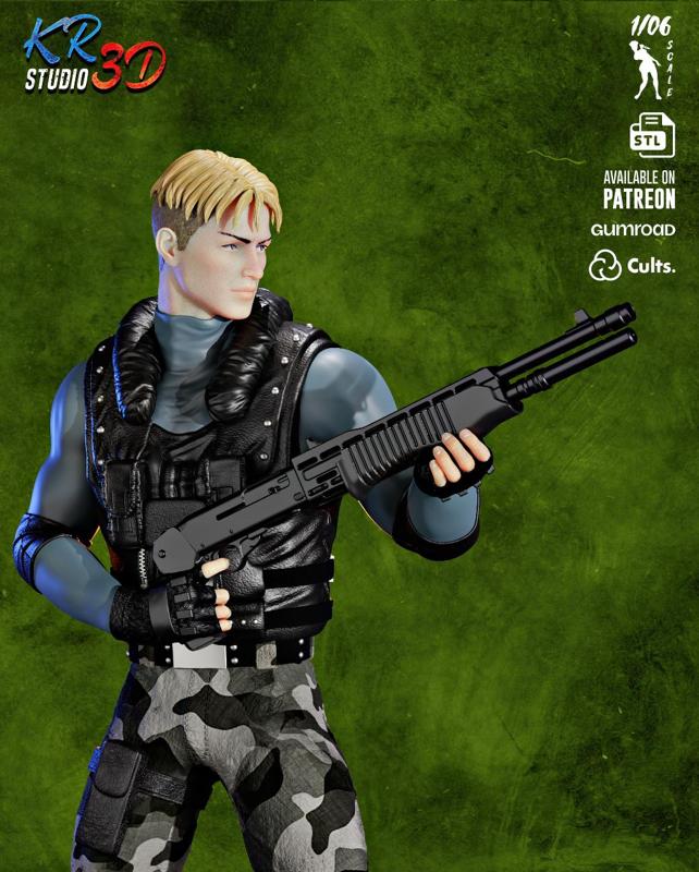 DYLAN - DINO CRISIS 2 DIORAMA PART 2 - KR3D STUDIO - SURVIVAL HORROR