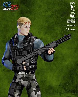 DYLAN - DINO CRISIS 2 DIORAMA PART 2 - KR3D STUDIO - SURVIVAL HORROR