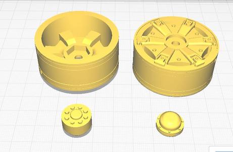 KAMAZ rims, truck 1/14,