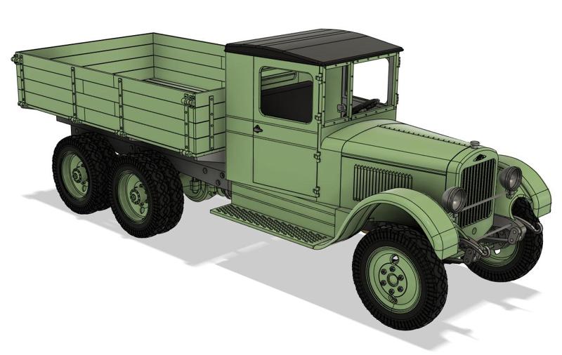 1/10 ZiS-6 6x4 cago truck RC MODEL
