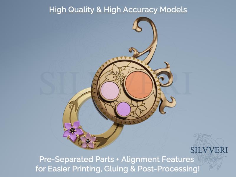 Tighnari Back Charm for Cosplay - Genshin Impact - Instant Download STL Files for 3D Printing