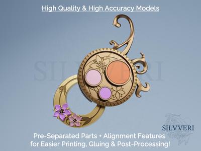 Tighnari Back Charm for Cosplay - Genshin Impact - Instant Download STL Files for 3D Printing