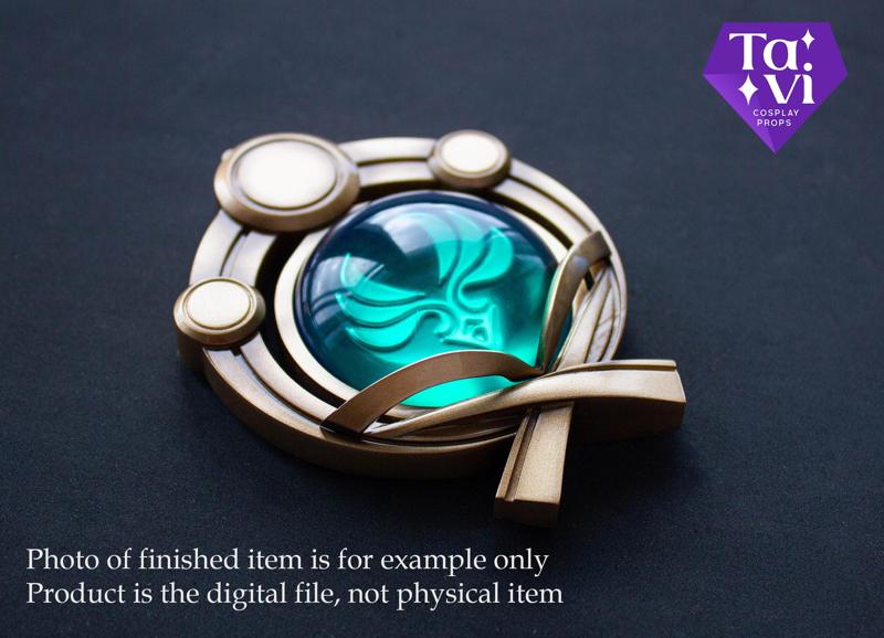 Inazuma anemo vision genshin impact 3d print cosplay stl files