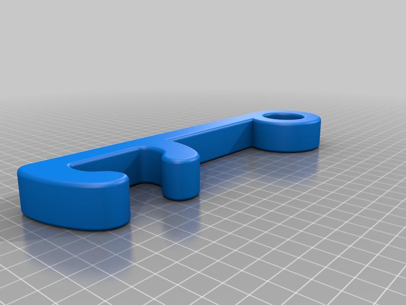 Simple French door stay