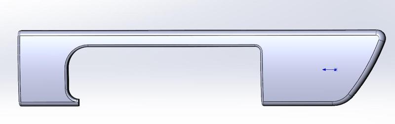 Mercedes-Benz W126 Rear Door Trim (Map)