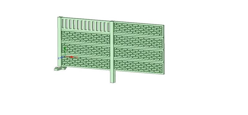 concrete fence, 1/14 RC truck, parcur