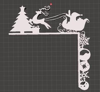 door frames christmas santa