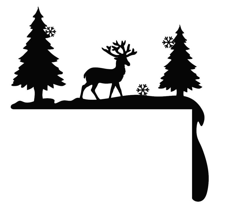 Christmas decoration above the door