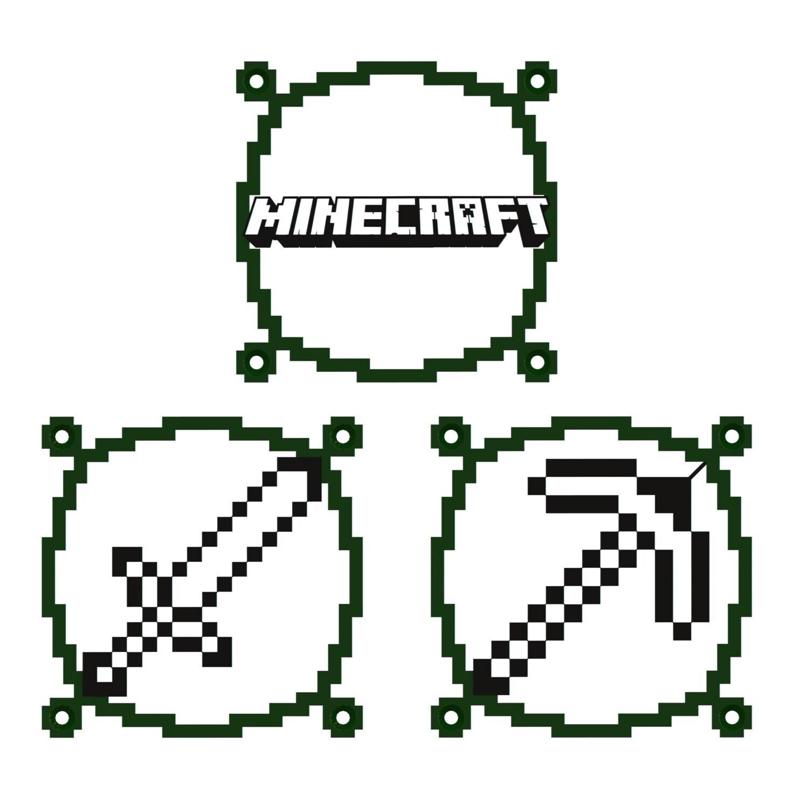 Minecraft Fan Grill Triple Pack