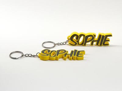 Beautiful keychain with the name Sophie
