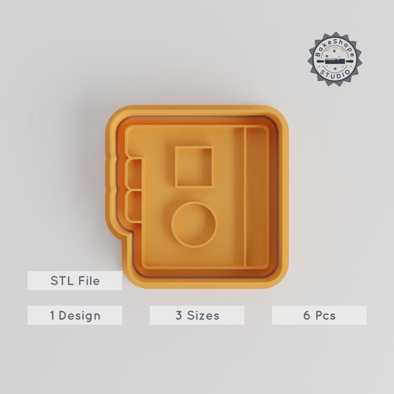 Education Workbook Cookie Cutter & Stamp, Perfect for Cookies & Fondant, 3 Sizes, 6-Piece Set