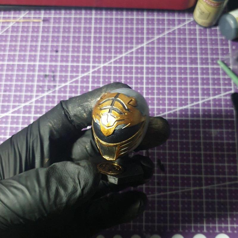 Art Toy Helmet White Zyuranger/White Ranger Helmet Custom 3D Printing File