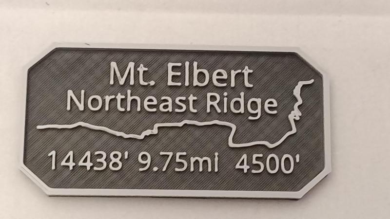 Mavericks Trail badge Mt. Elbert hiking North East Ridge