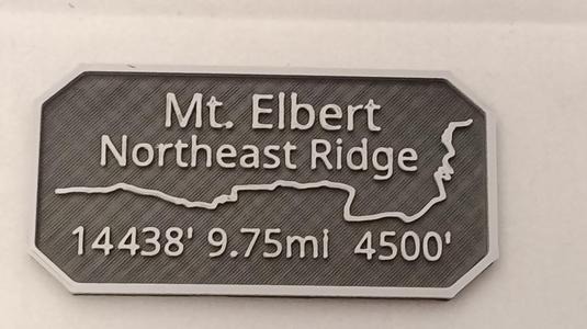 Mavericks Trail badge Mt. Elbert hiking North East Ridge
