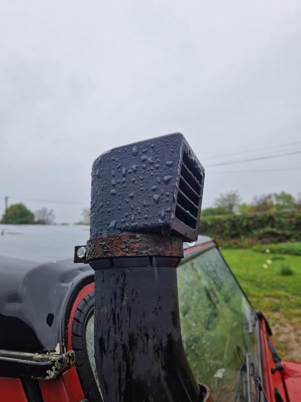 Snorkel / raised air intake head simple type  (no supports)