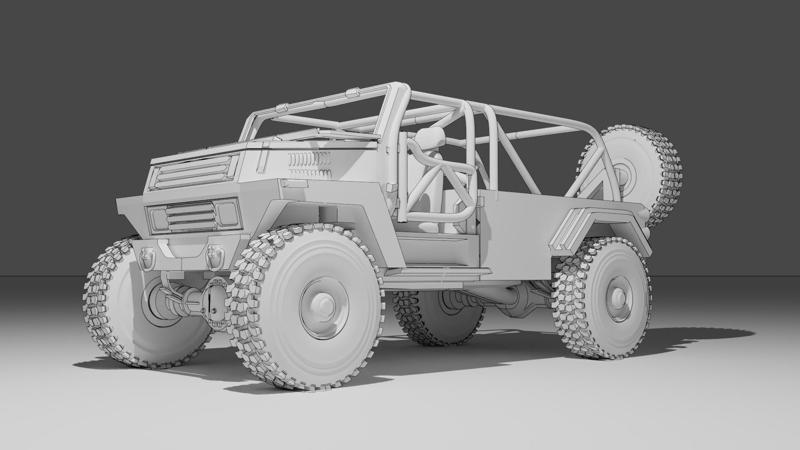 Israeli Automobile Industry Civilian Abir 3D print model