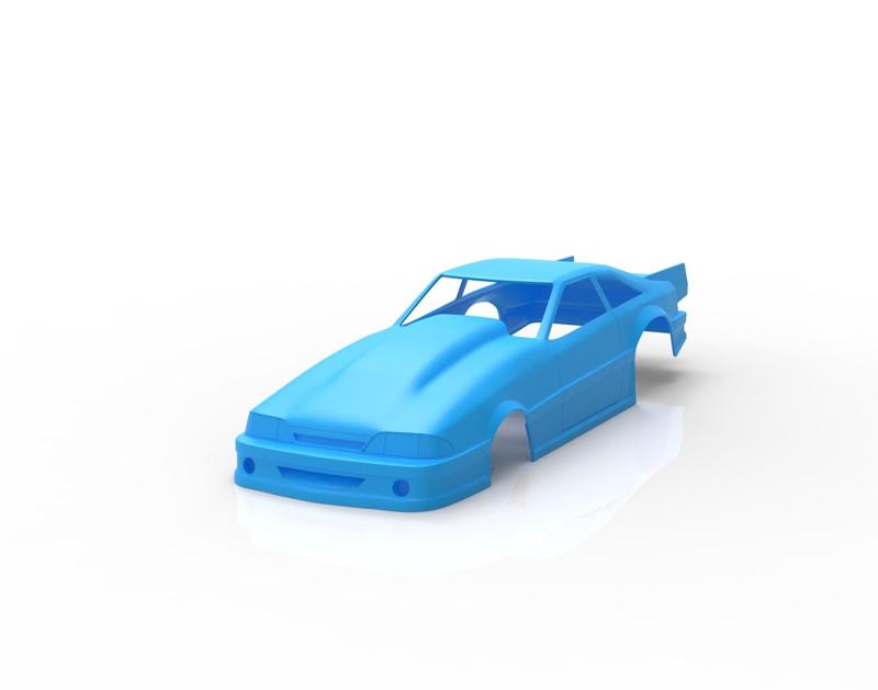 mustang 1991 drag race rc body shell