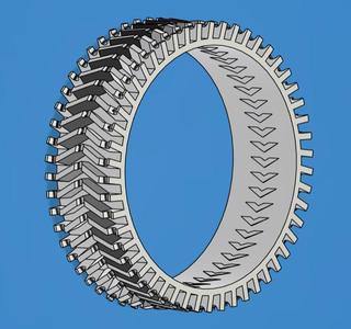 TPU Wheels Upgrade iRobot Braava 3xx series