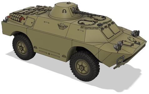 1/10 RC Soviet BRDM-2 armored ambhipious vehicle