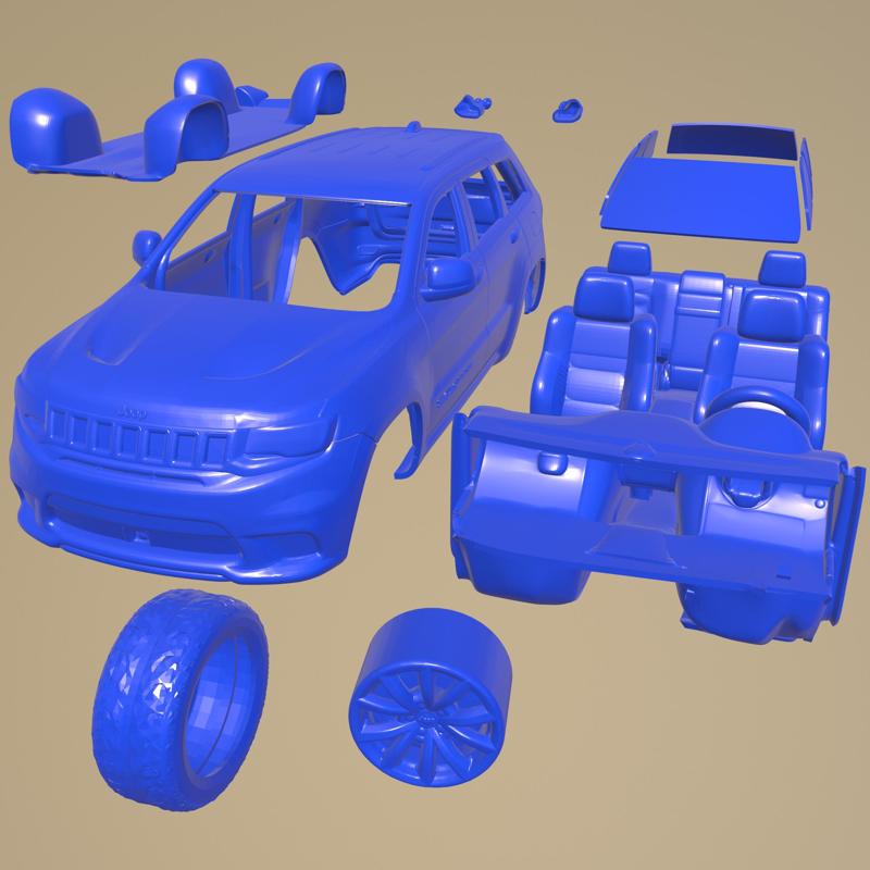 Jeep Grand Cherokee Trackhawk 2018 Printable Car In Separate Parts