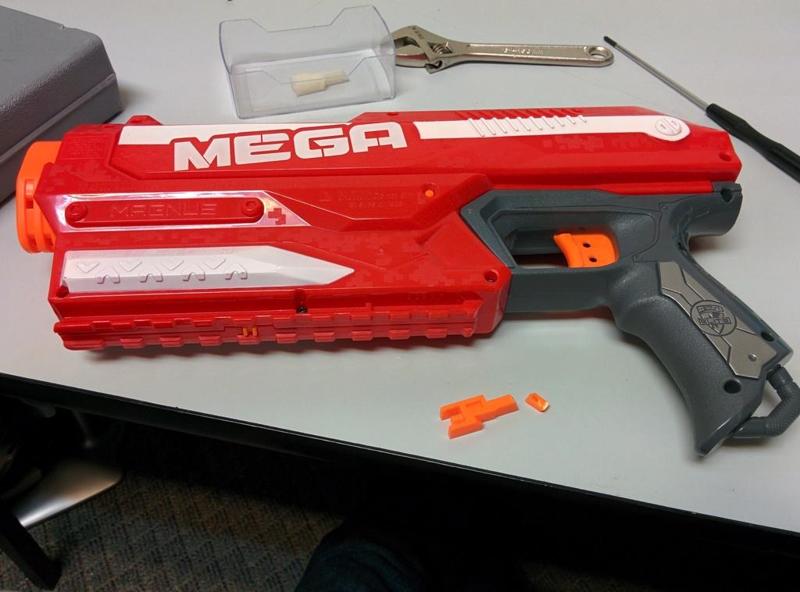 Nerf Mega trigger mechanism replacement piece