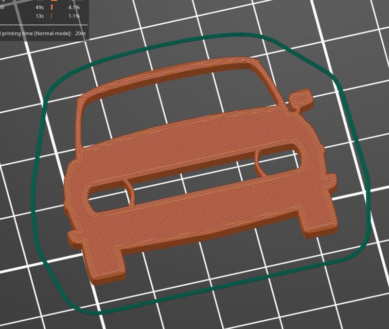 Wartburg 353 front key silhouette