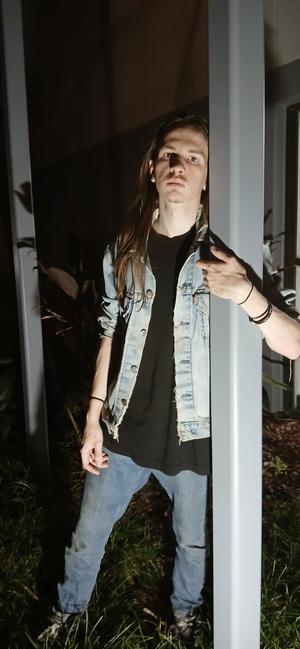 Elijah Davidson Wearing Denim Jacket 3D Model.