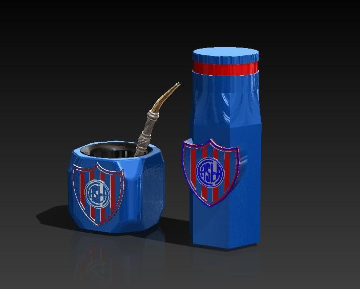 SET MATERO SAN LORENZO DE ALMAGRO - DUSTER AND MATE SET