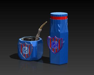 SET MATERO SAN LORENZO DE ALMAGRO - DUSTER AND MATE SET