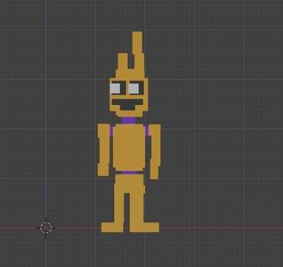 FNAF William Afton in springbonnie suit 8bit